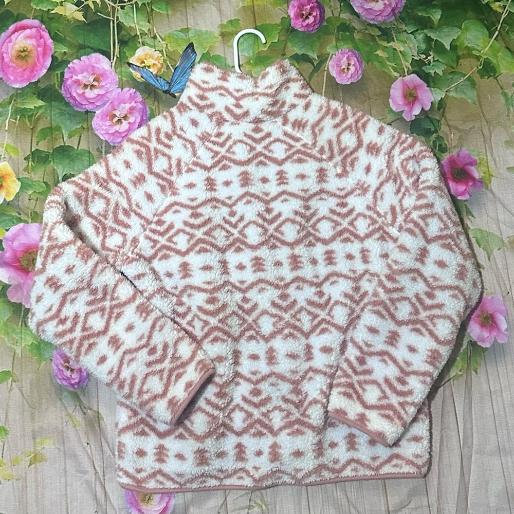 Cozy Geometric Patterned Jacket - Picture 2 of 2